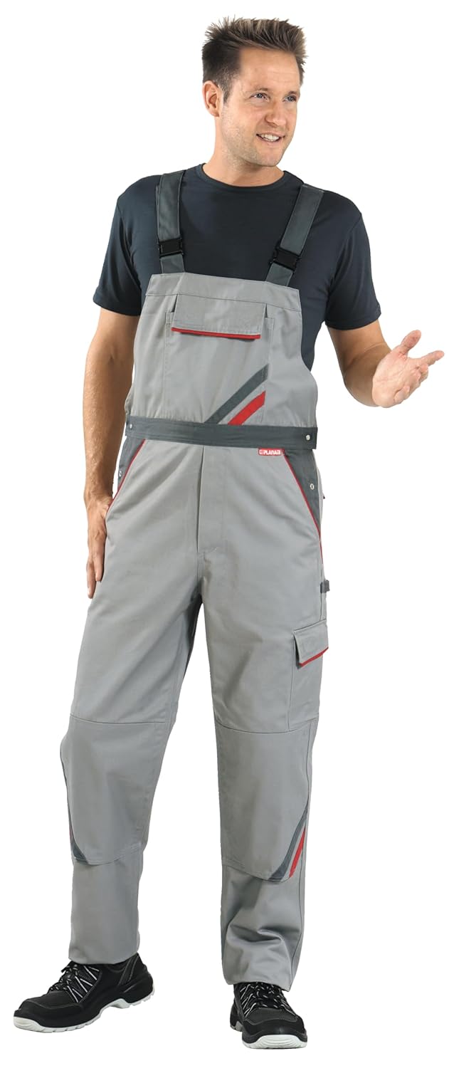 Planam Highline Herren Latzhose Zink Schiefer rot Modell 2331 Grösse 25 zink/schiefer 25, zink/schie