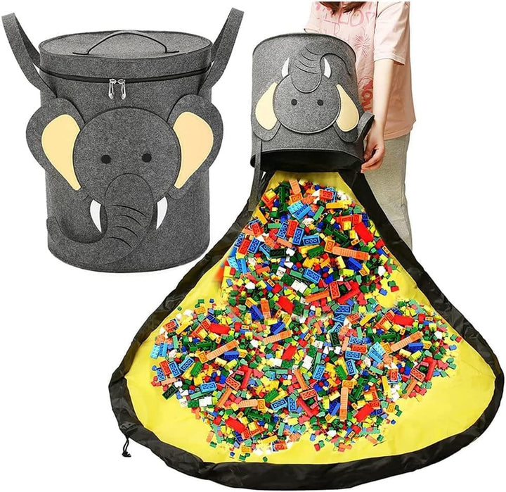 Spielzeug Aufbewahrung Tasche, 2 In 1 Spielzeugkorb Spielzeug Sack, Kinder Aufbewahrungsbeutel, Spie