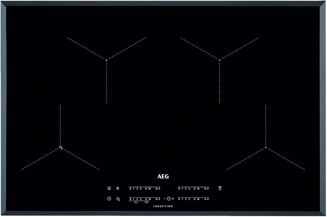 AEG IAE84431FB Unterputz Induktion, Schwarz 80 cm / 4 Zonen, 80 cm / 4 Zonen