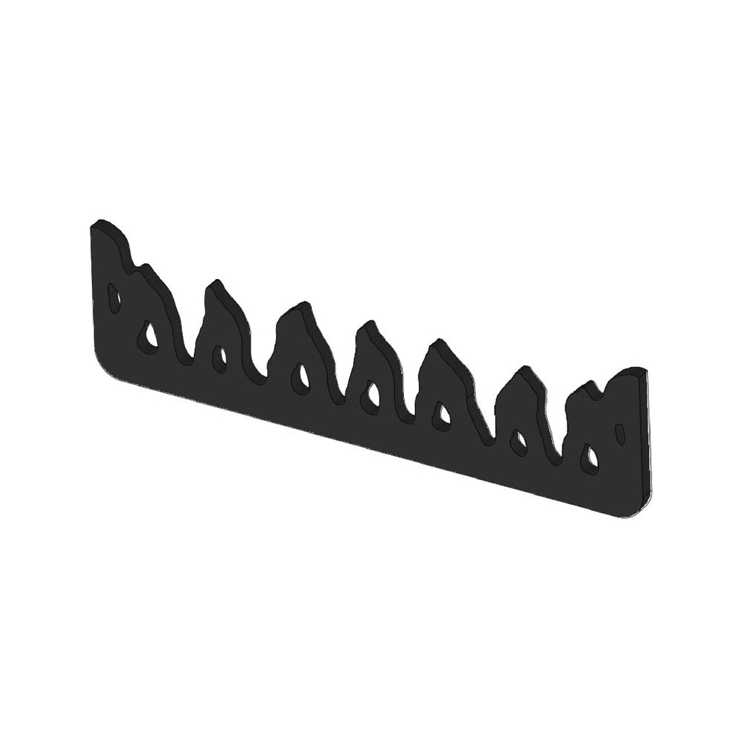 Kaminrost/Stehrost 313 x 82 x 8 mm passend für Wamsler** Kaminöfen inkl. Modellübersicht - Ascherost