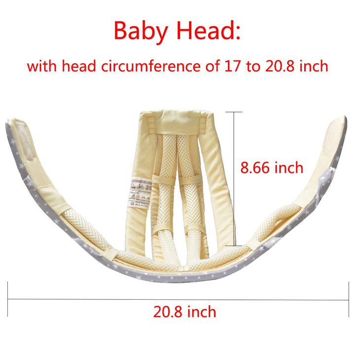 IULONEE Baby Helm Kleinkind Schutzhut Kleinkind Kopfschutz Baumwolle Hut Kleinkind Verstellbarer Sch