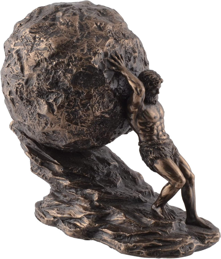 Sisyphus griechische Legende mit Felsen - bronziert by Veronese