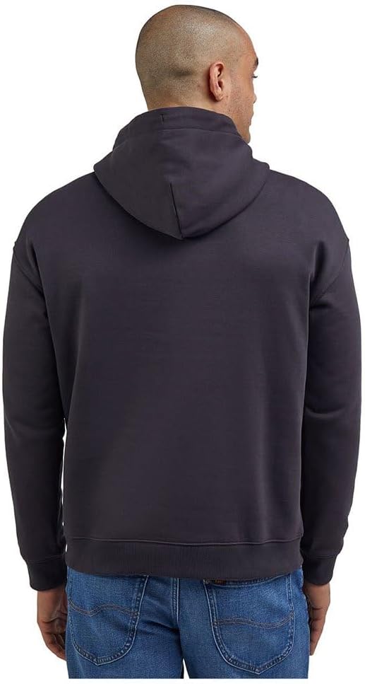 Lee Herren Varsity Hoodie Hooded Sweatshirt S Schwarz, S Schwarz