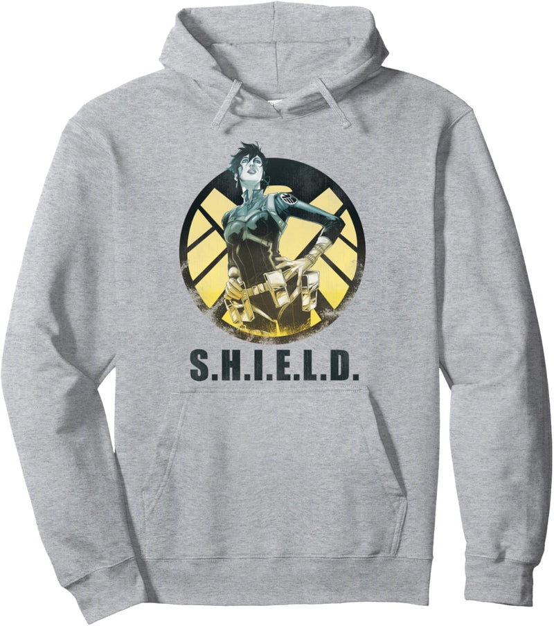 Marvel Agents Of S.H.I.E.L.D Maria Hill Distressed Comic Pullover Hoodie