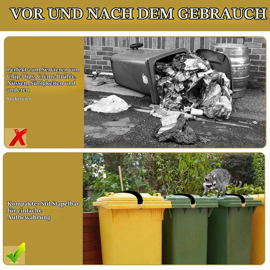 3PCS Mülltonnenschloss Trash Locks Bärensicheres: Mülltonnenverschluss für Müllcontainer und Müllton