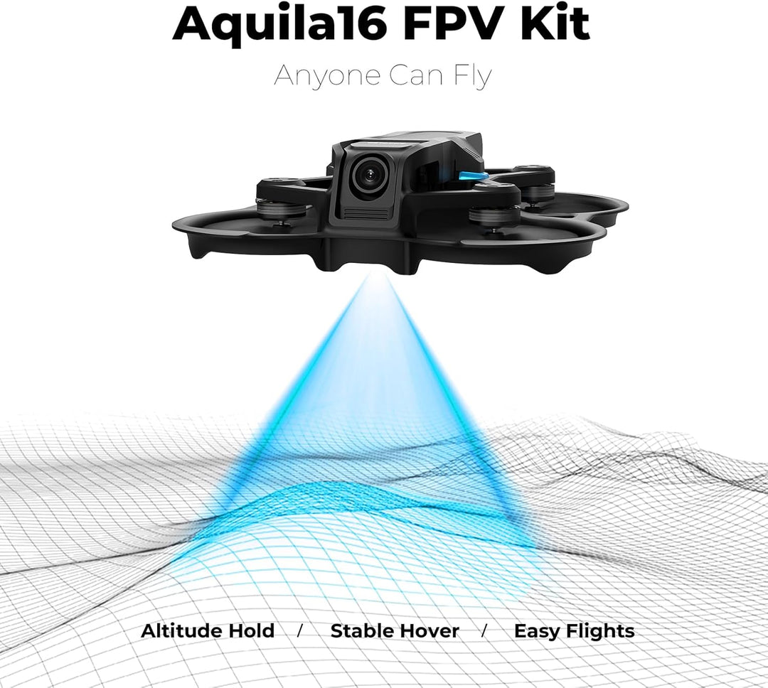 BETAFPV Aquila16 FPV-Kit mit LiteRadio 2 SE-Sender für Simulator, VR03-Brille mit DVR-Aufnahmefunkti