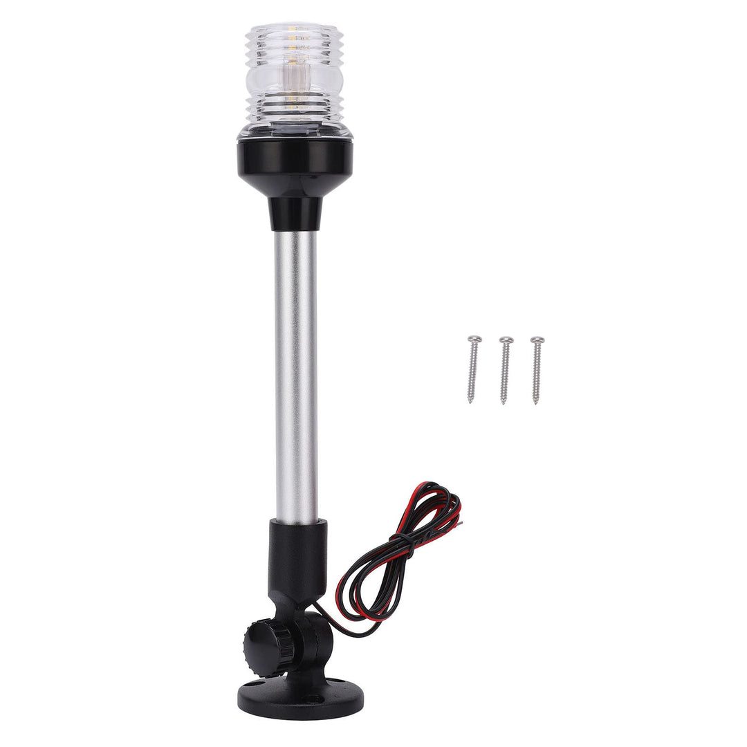 TOPINCN LED-Navigationslicht, 2 Seemeilen 12 Zoll verstellbares faltbares wasserdichtes Ankerlicht f