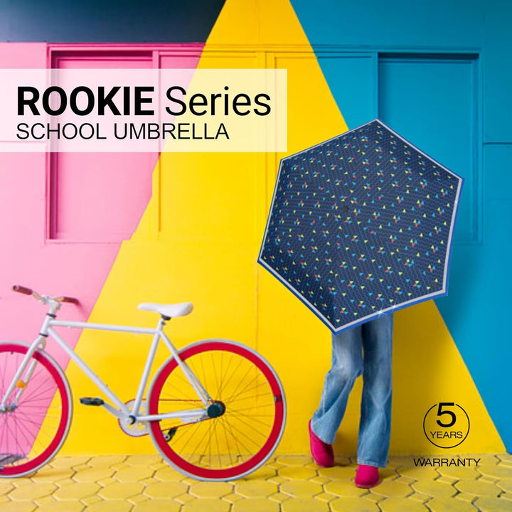 Knirps Rookie manual Kinder Regenschirm triple blue, 90 cm, Triple Blue