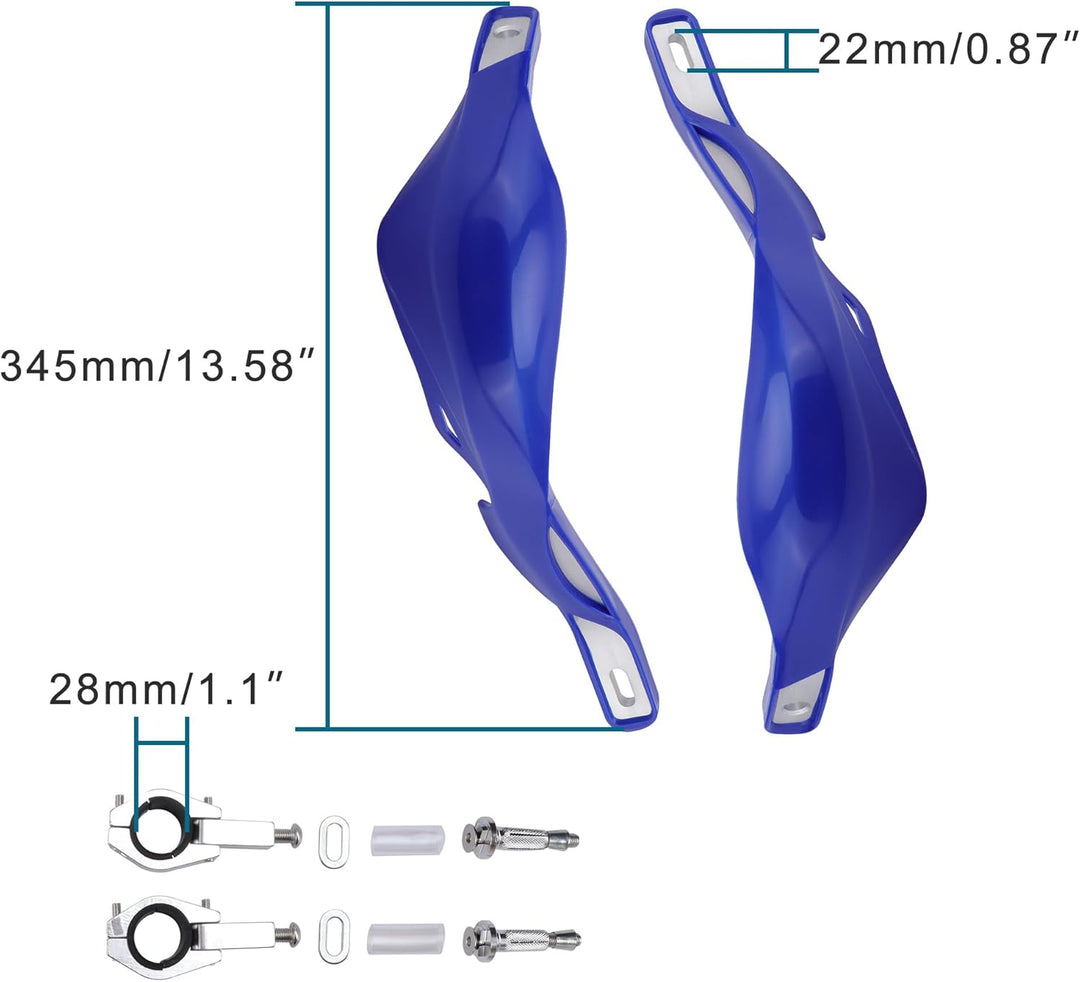 GOOFIT 1"Aluminium-Legierung Lenkerhandbürste Guards Schutzhandschützer Kit Ersatz für Motocross-Mot
