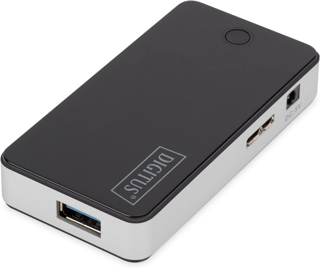 DIGITUS USB-Hub - 4 Ports - Super-Speed USB 3.0 - 5 GBit/s - Plug&Play - Anschluss-Kabel 66 cm - Sch