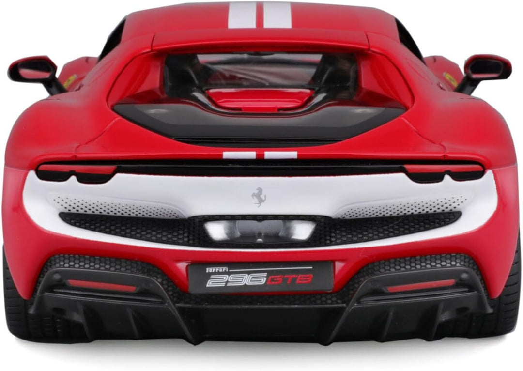 Bburago Ferrari 296GTB Assetto Fiorano: Modellauto im Massstab 1:18, Ferrari Race & Play Serie, Koff