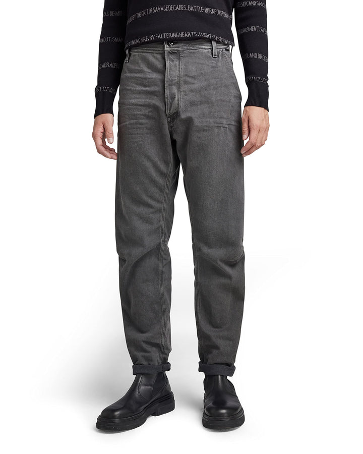 G-STAR RAW Herren Grip 3D Relaxed Tapered Jeans 26W / 30L Grau (Faded Black Ink D19928-d182-d358), 2