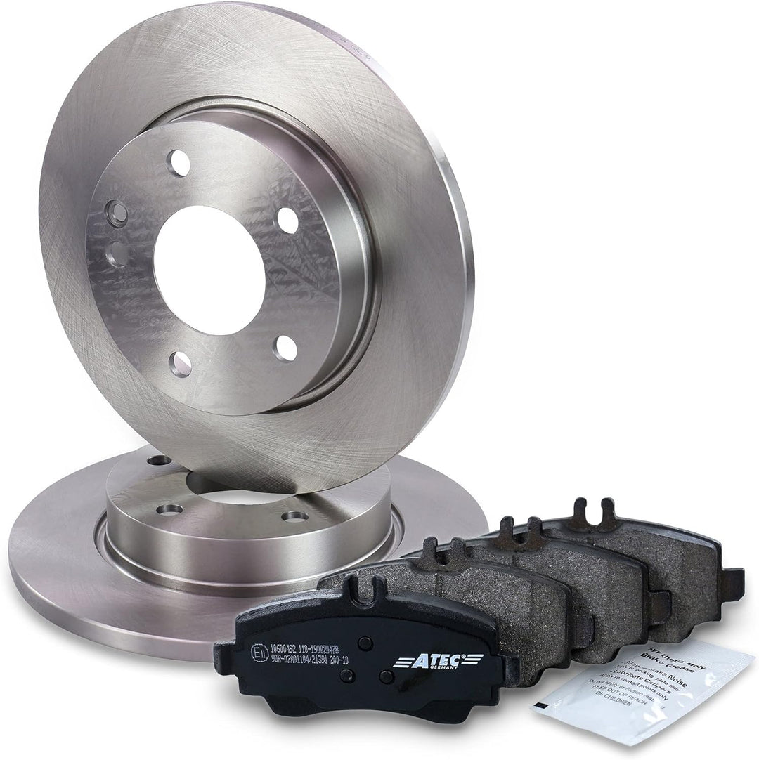 Bremsenset Vorderachse inkl. Bremsscheiben Voll Ø 260 mm + Bremsbeläge Vorne, Passend für MERCEDES-B