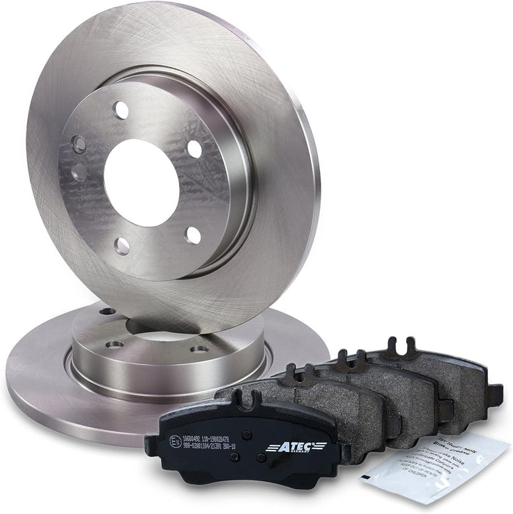 Bremsenset Vorderachse inkl. Bremsscheiben Voll Ø 260 mm + Bremsbeläge Vorne, Passend für MERCEDES-B