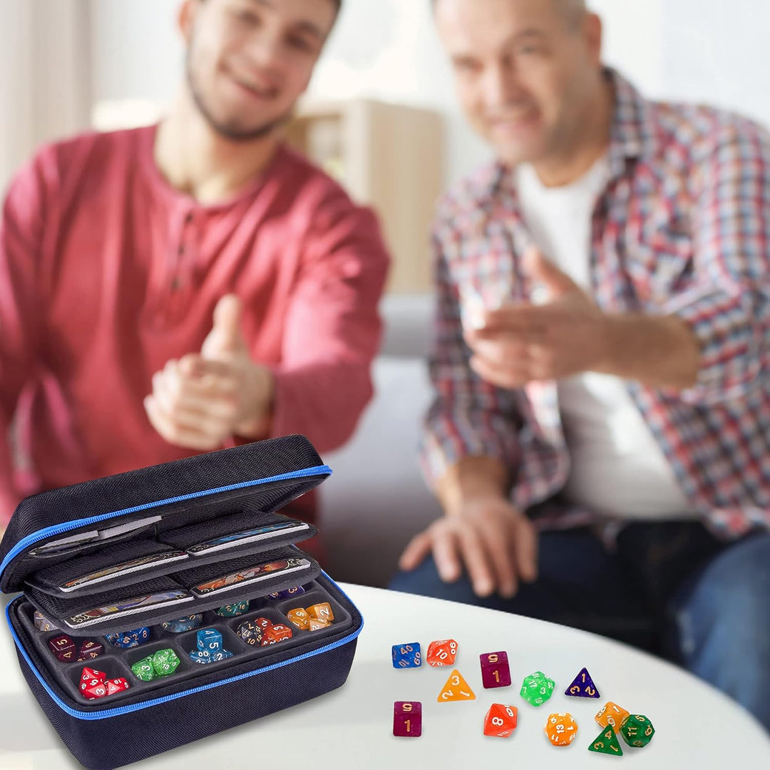 SIQUK Würfeletui kompatibel mit DND Würfel Set, Tischspiele Würfel Fall und Würfel Rollen Tablett Wü