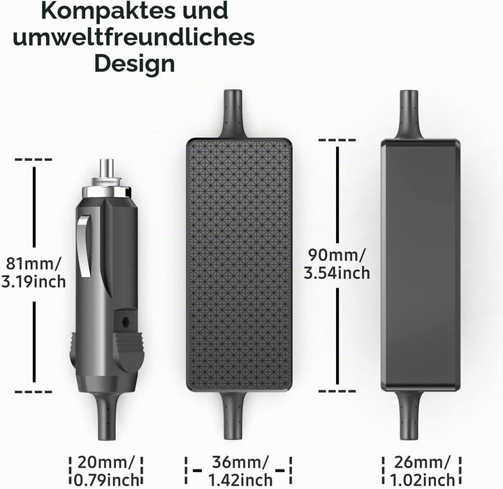 KFD 65W KFZ Ladegerät Netzteil Auto Ladekabel für HP EliteBook 820 830 840 850 G8 G6 G4 G5 G7 ZBook