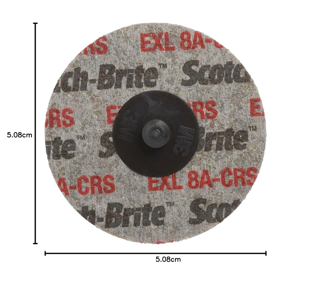 Scotch-Brite Roloc halteraufsatz EXL geschlossenen Rad TR, Aluminiumoxid, 15100 U/min, 7,6 cm Durchm