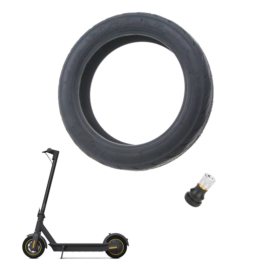 60/70-6.5 Vakuumreifen + Ventil für Segway Ninebot Max G30 Anti-Vibrations-Reifen für Elektroroller,