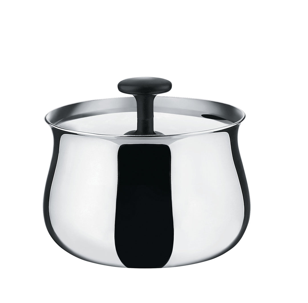 Alessi Zuckerdose, Edelstahl, silber, 12 x 9 x 33.5 cm, 12 x 9 x 33.5 cm