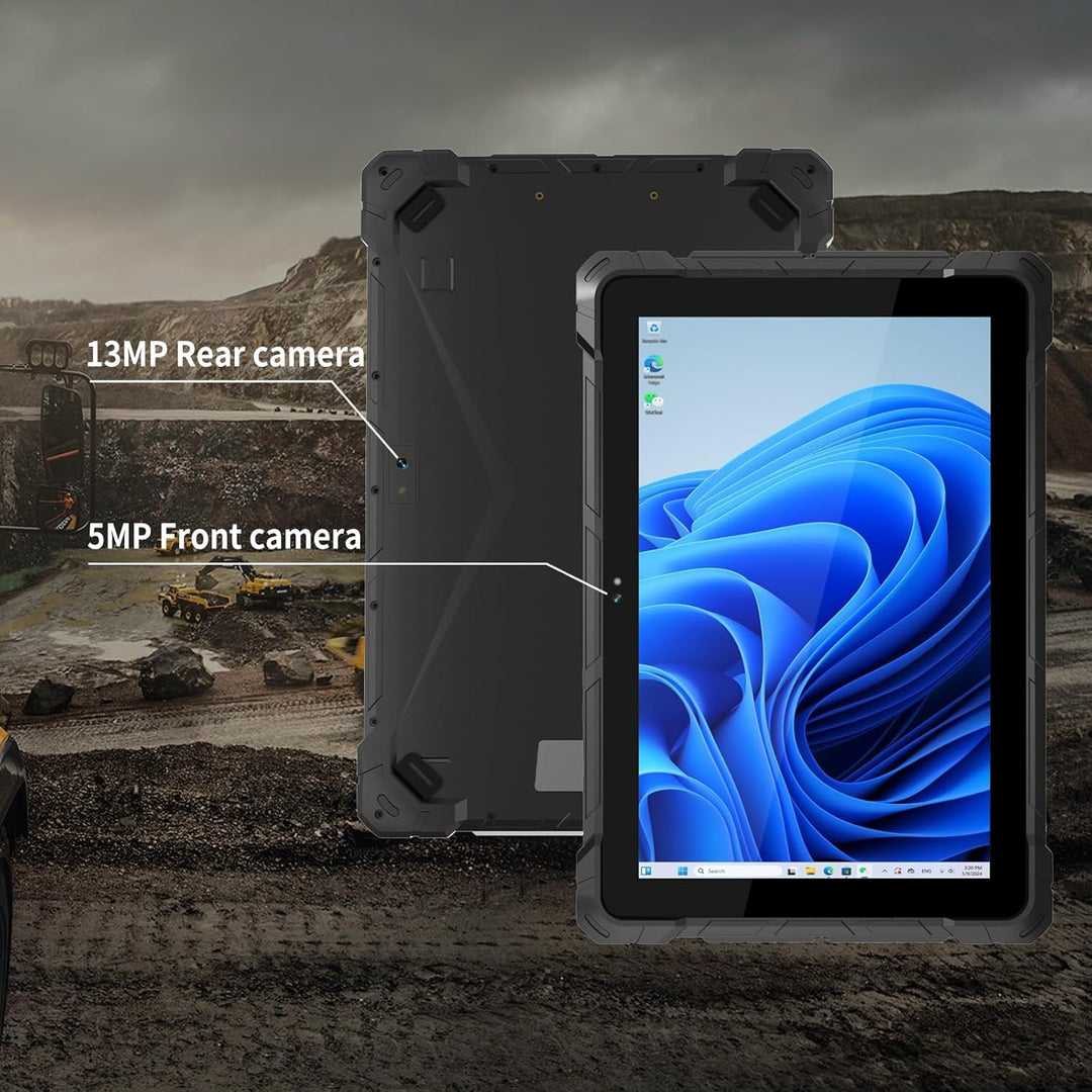 IP67 Rugged Tablet, Intel N150 (bis 3,6 GHz), 8GB LPDDR5 RAM 128GB ROM, 10.1 Zoll HD-Display, Window