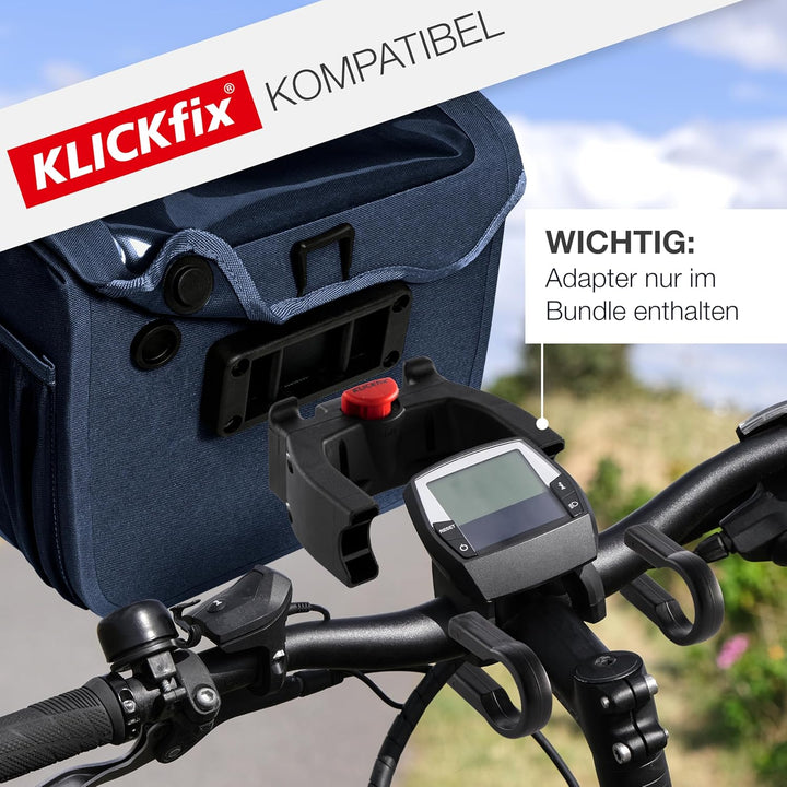 Valkental - Hochwertige &amp; Nachhaltige Lenkertasche mit 7L Volumen | wasserdichte Fahrradtasche Lenke
