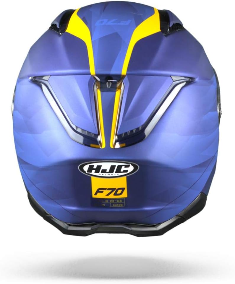 HJC Helmets Herren Nc Motorrad Helm, Blau/Orange, L, L
