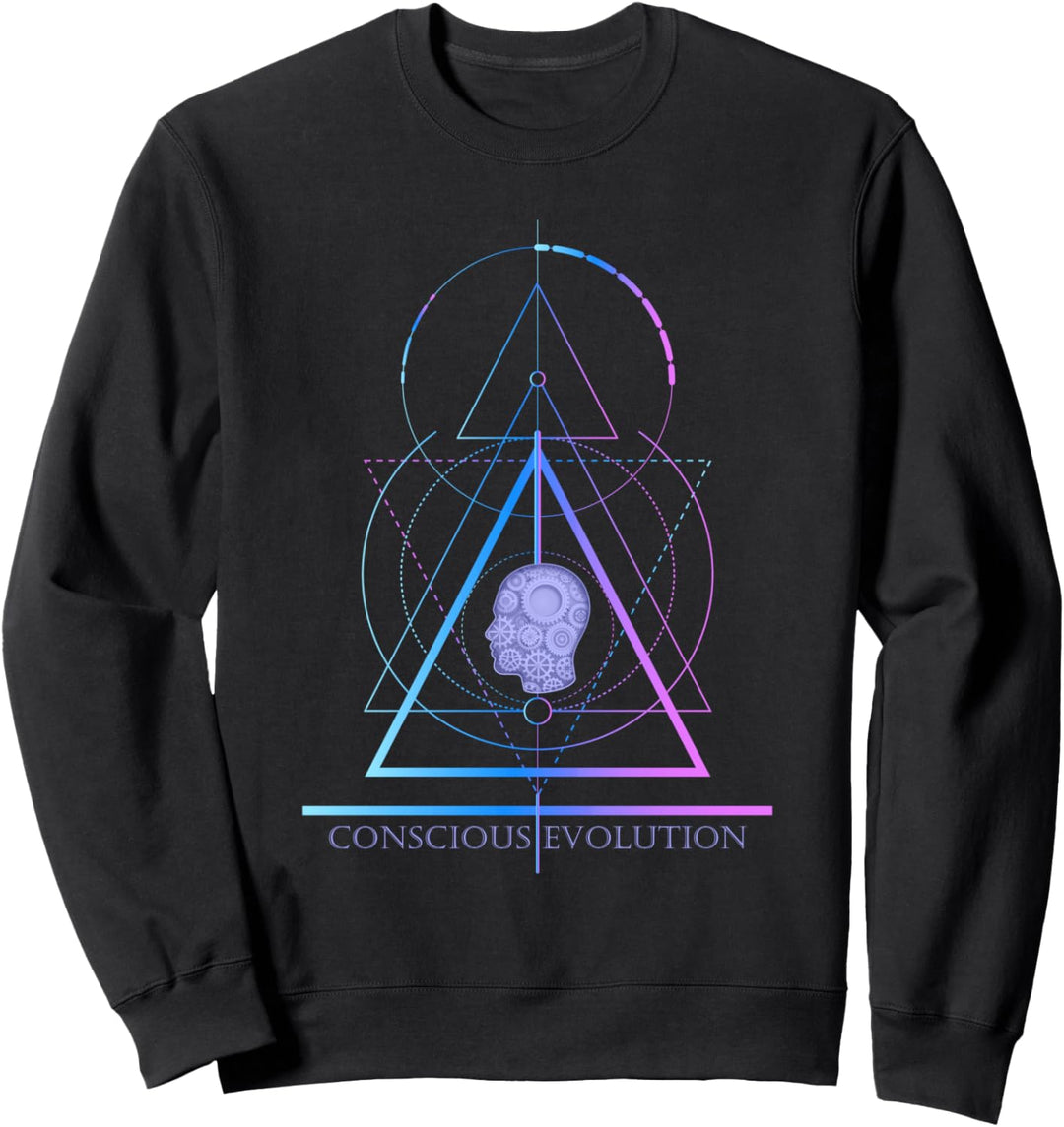 Conscious Evolution Sacred Geometrry Spiritual Sweatshirt