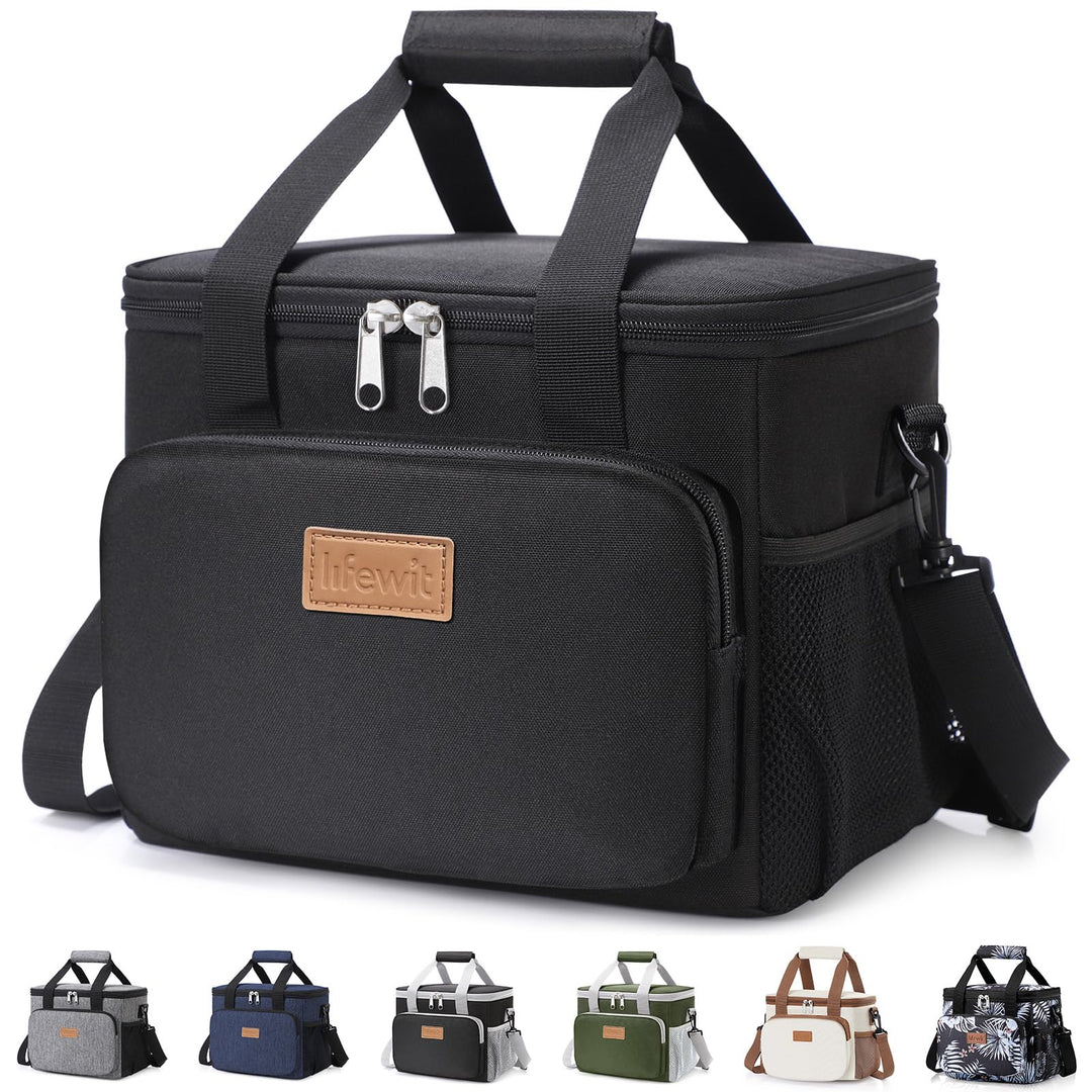 Lifewit Grosse Mittagstasche 12-Dosen (8.5L) Isolierte Lunchbox Weiche Kühlbox Kühltasche für Erwach