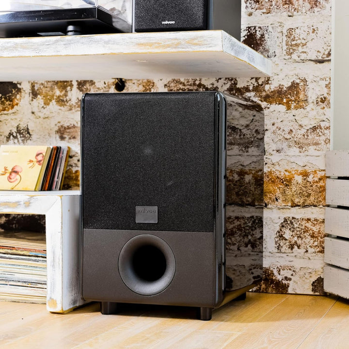 mivoc Hype 10 G2 HiFi Aktiv Subwoofer Schwarz 300W 20 bis 180Hz