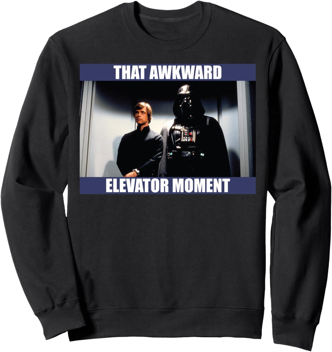 Star Wars Darth Vader & Luke That Awkward Elevator Moment Sweatshirt