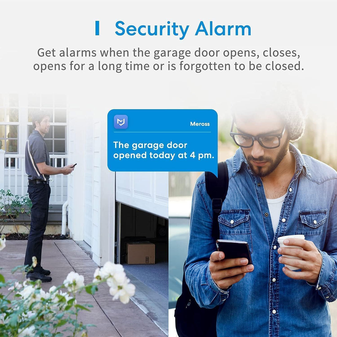 Meross Smart WLAN Garagentoröffner funktioniert mit Apple HomeKit, APP-Steuerung, Kompatibel mit Ale
