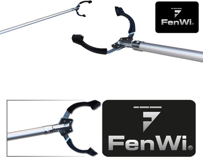 FenWi Multifunktions-Greifer I Müllzange I stabile und hochwertige Greifhilfe aus Aluminium als Grei