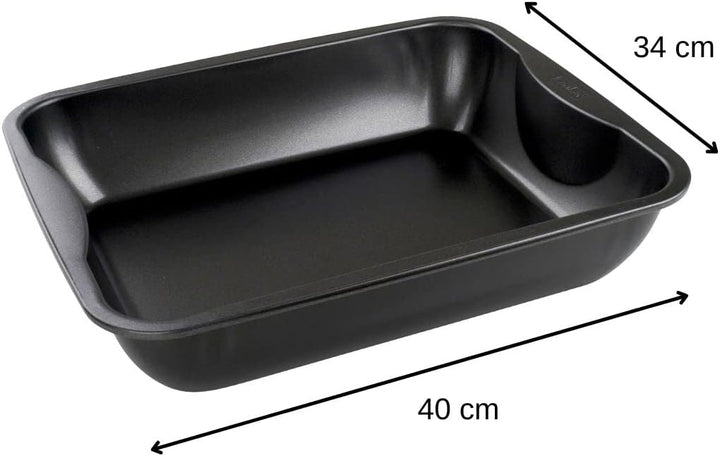Zenker XXL-Brat- und Auslaufform (40 x 8 x 34 cm) SPECIAL COOKING, rechteckige Ofenform mit Antihaft