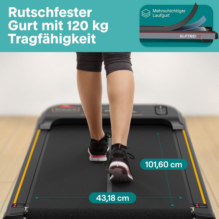 SereneLife Walking Pad, Laufband für Zuhause (Modelle: 8/9,6/10 km/h) – Schreibtisch-Laufband, leise