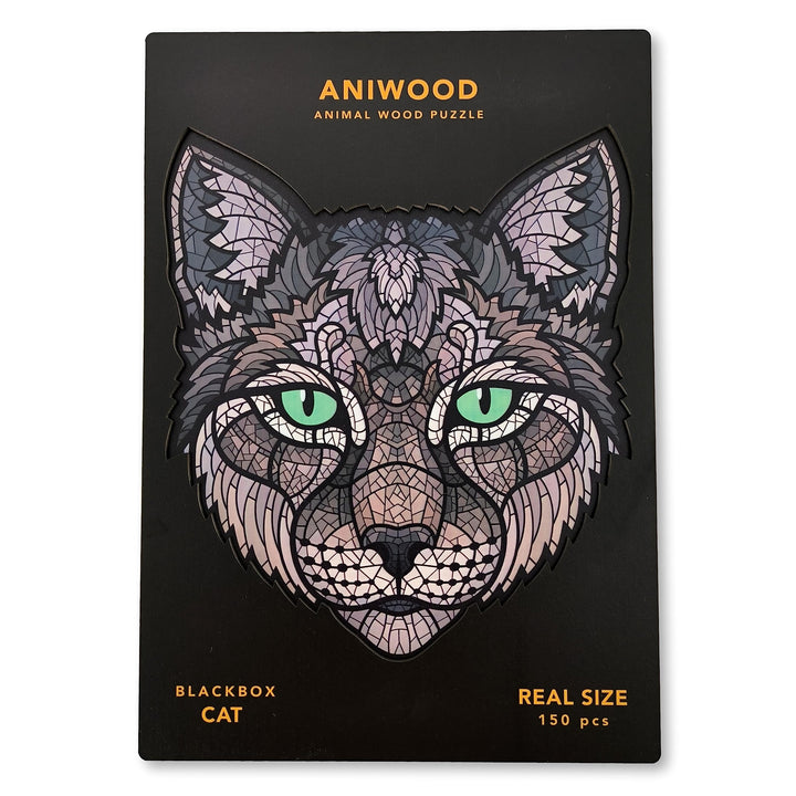 ANIWOOD Holzpuzzle Erwachsene Tieren. Gestanzter Deckel, Lebensgrosse Puzzle-Box. 3 Schwierigkeitsmo