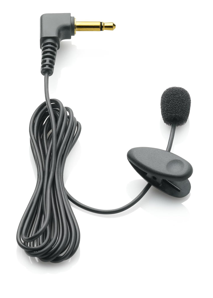 Philips LFH9173 Anclippbares Mikrofon mit 3.5 mm Klinke, Windabschirmung Krawattenclip, Kabellänge 1