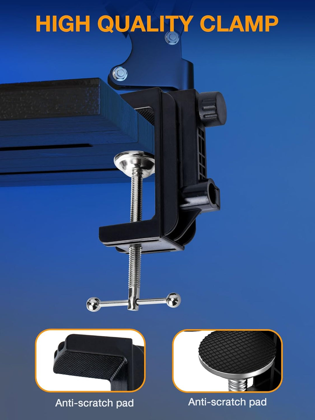 SUNMON Mikrofonarm für HyperX QuadCast - Universal Mic Boom Arm Mikrofon Ständer mit Kabelbinder, ei