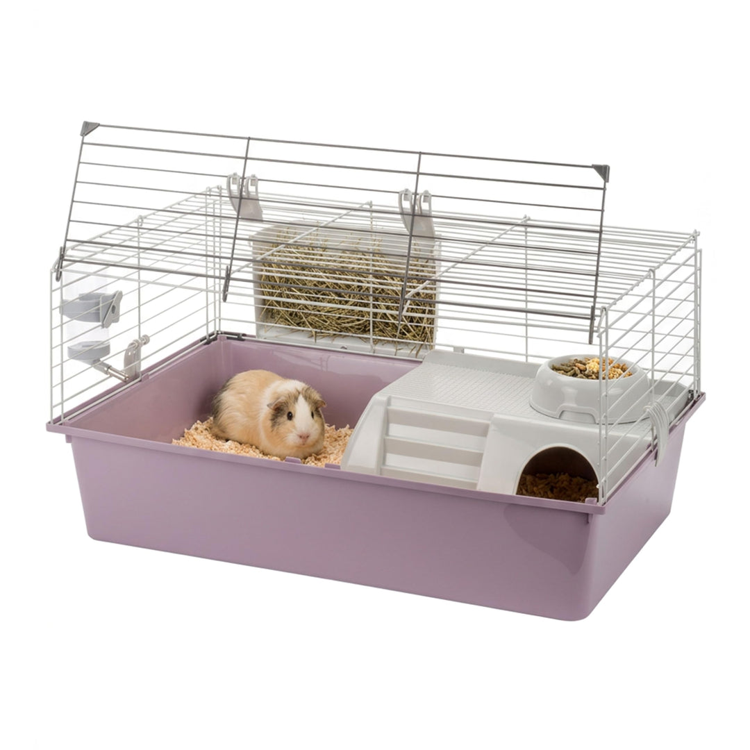 Ferplast Meerschweinchenkäfig, Kleintierkäfig, CAVIE 15 Kleintierzubehör inklusive, 70 x 47 x h 38 c