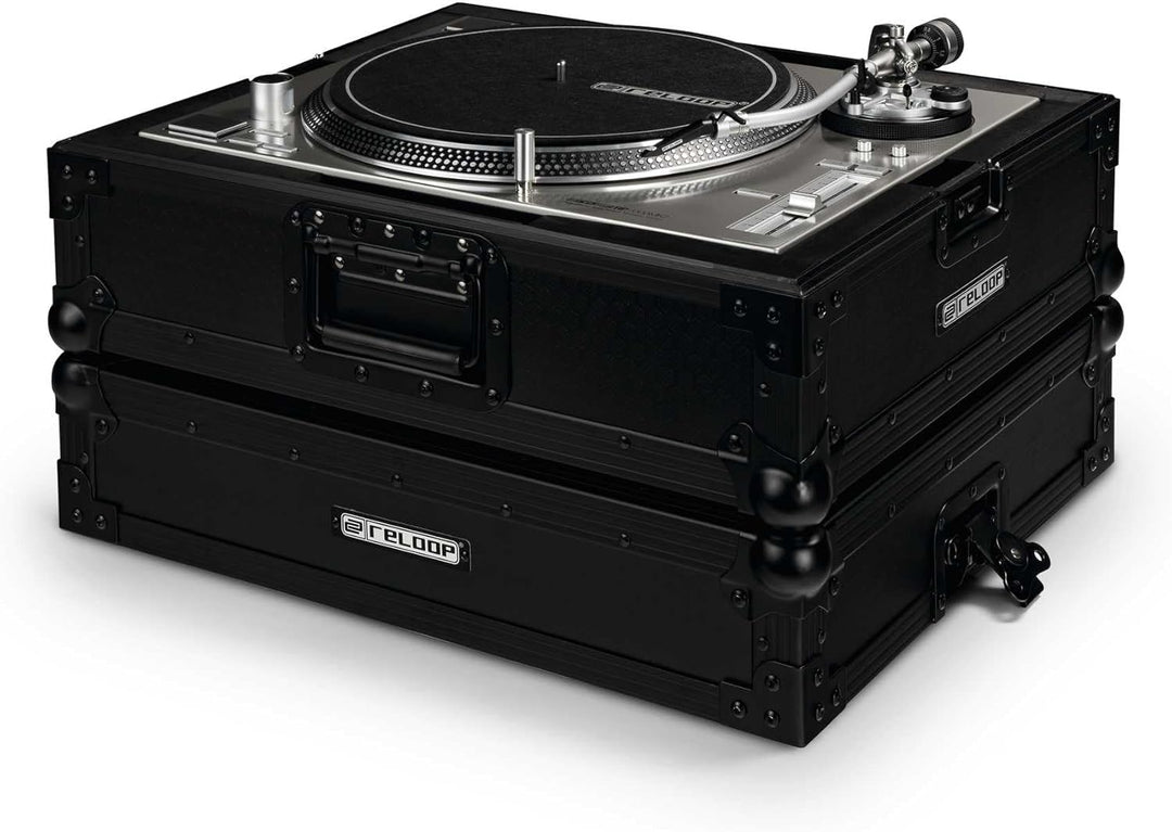Reloop Premium Turntable Case - Plattenspieler Case mit Butterfly-Verschlüsse, robuste Konstruktion,