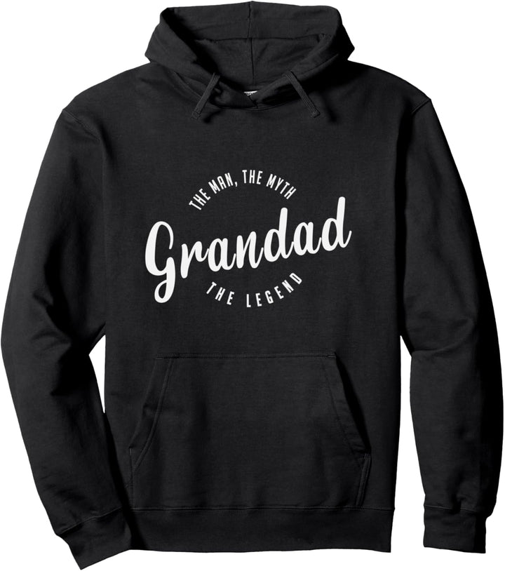 Grandad the man the myth the legend Vintage Distressed Pullover Hoodie