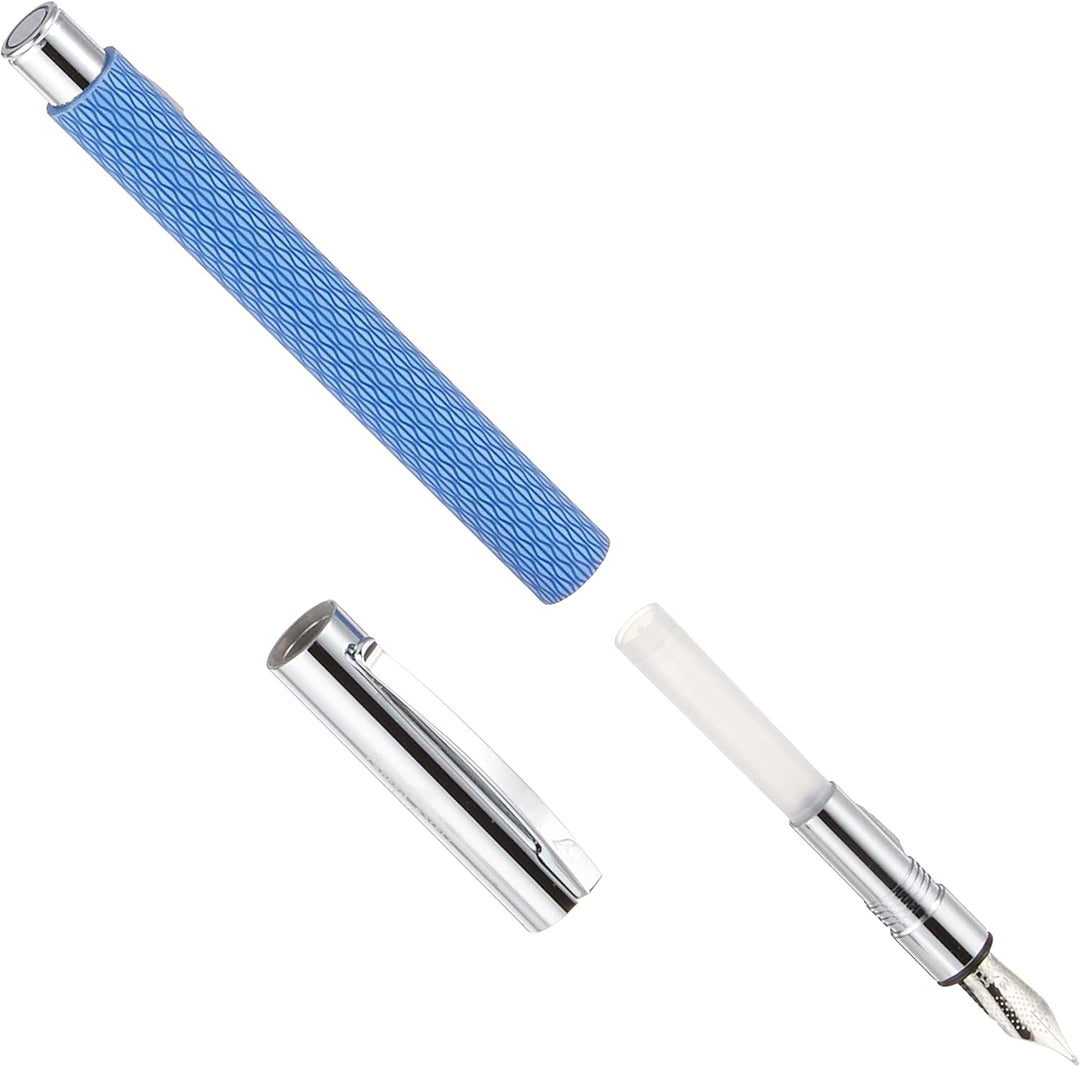 Faber-Castell 149680 Füllfederhalter AMBITION OpArt, Feder M, Lagoon blau