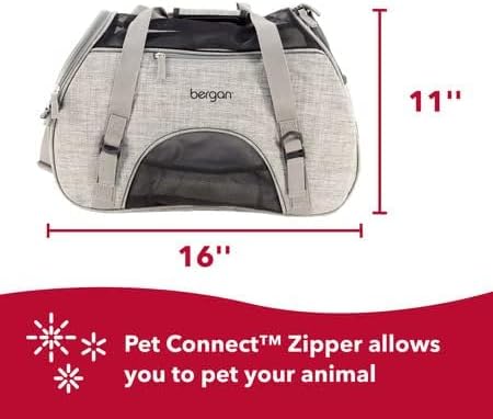 Coastal Pet Bergan Komfort-Tragetasche, sichere, Bequeme Reisetasche für Hunde und Katzen, fluggesel