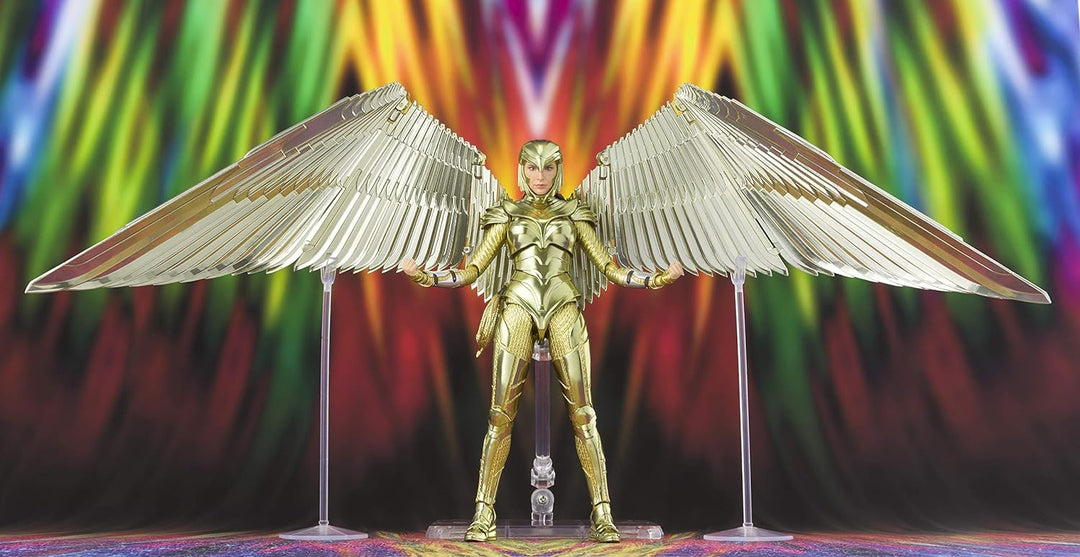 BANDAI - Wonder Woman 1984 - sh figuarts - Wonder Woman golden Armor 16 cm, BAS60499, Mehrfarbig, On