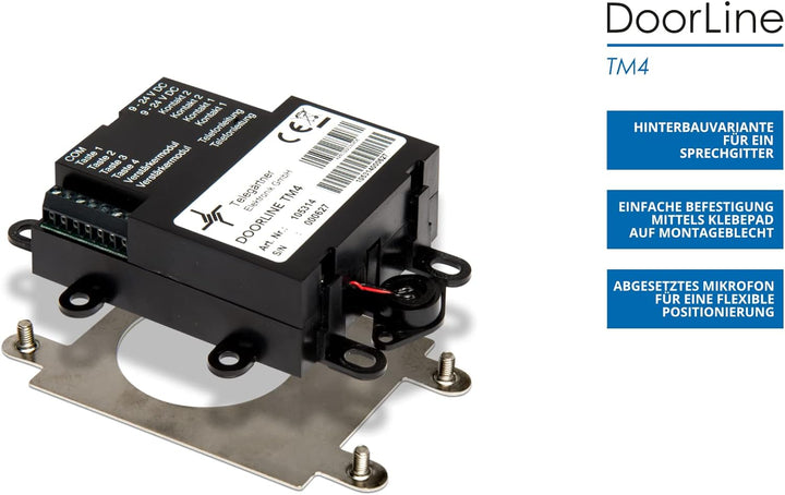 DoorLine TM4 von Telegärtner Elektronik, Clevere Hinterbau-Türstation, macht TK-Anlage FRITZ!Box / R