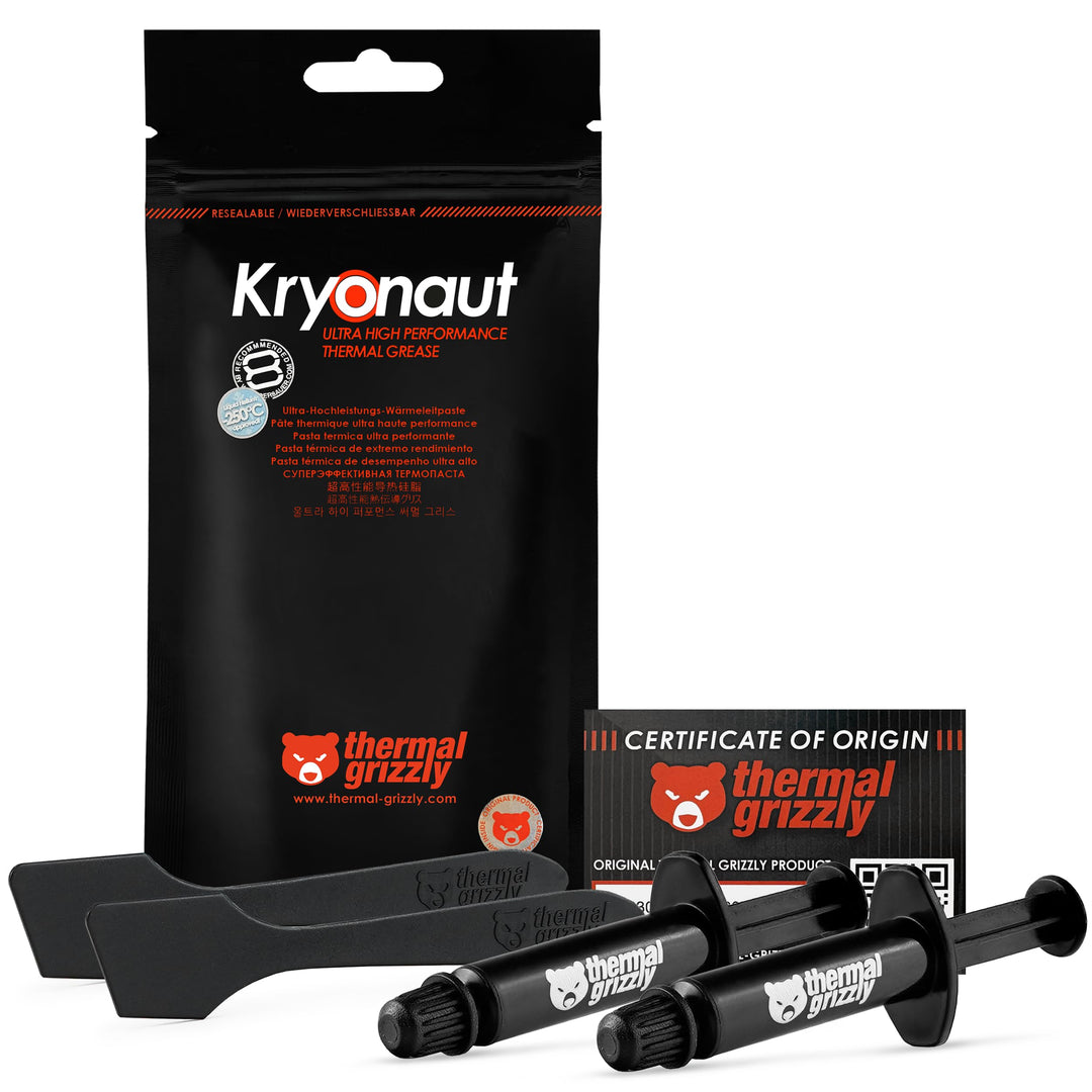 Thermal Grizzly 2X TG-K-001-RS Kryonaut 12,5 W/m · K 1 g Wärmeleitpaste (-200 bis 350 °C)