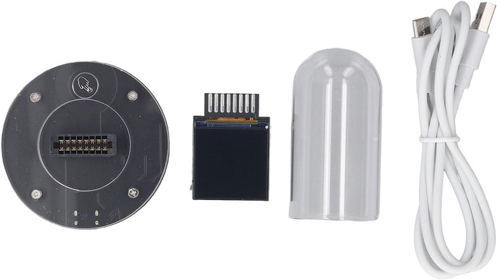 WiFi Nixie Röhren Uhr, Digital, 12/24 Stunden Anzeige, Wetteranzeige, IPS Display, Quarzglas