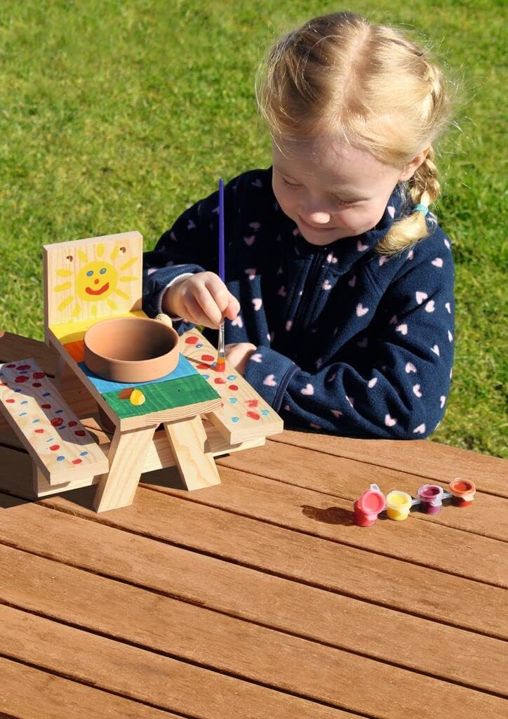 moses Eichhörnchen-Picknicktisch, Eichhörnchen Futterstelle für Garten, Balkon, Terrasse oder im anl