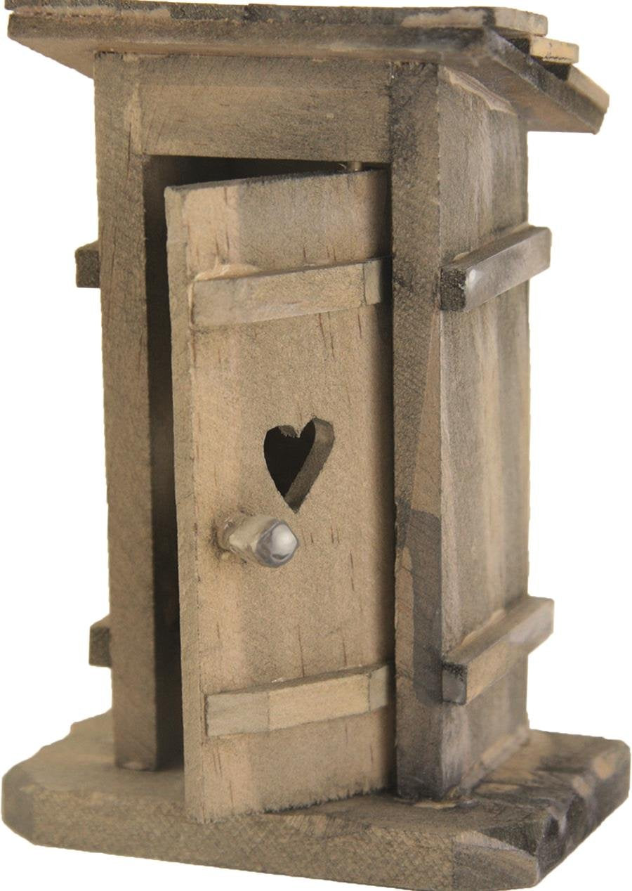 Unbekannt Krippenzubehör, Toilettenhäuschen Natur Höhe ca. 12,5cm