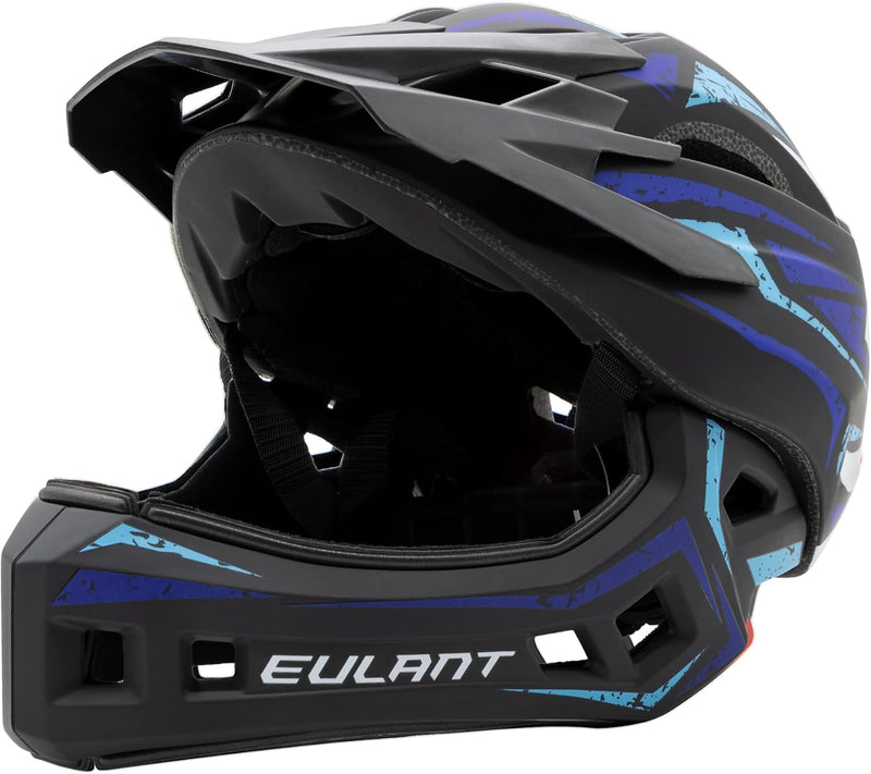 EULANT Fahrradhelm mit Kinnschutz für Jugendliche,Kinder Fullface Helm,BMX helme Jungen,Downhill Hel