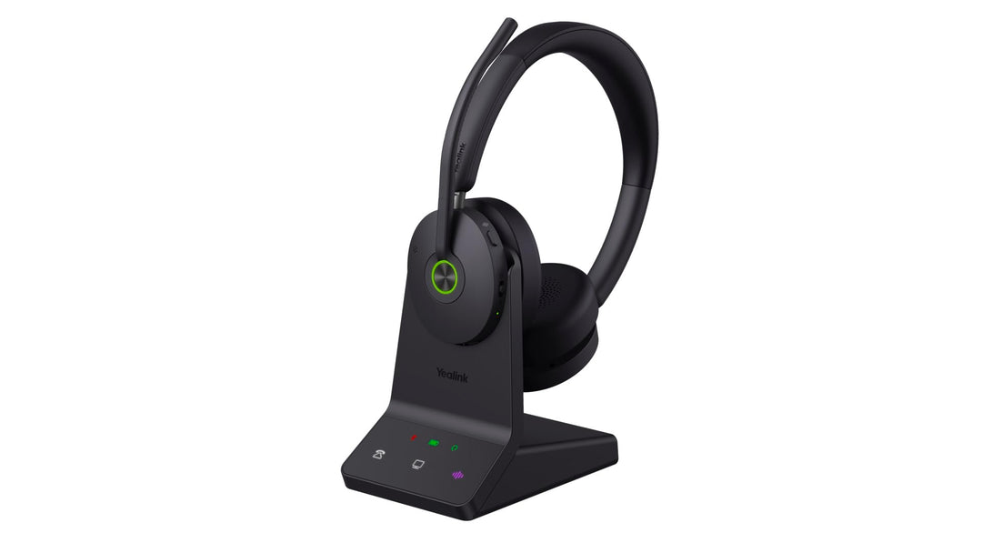 Yealink WH68 DECT & Bluetooth kabelloses Dual Headset | Unified Communication| mit Workstation WH68